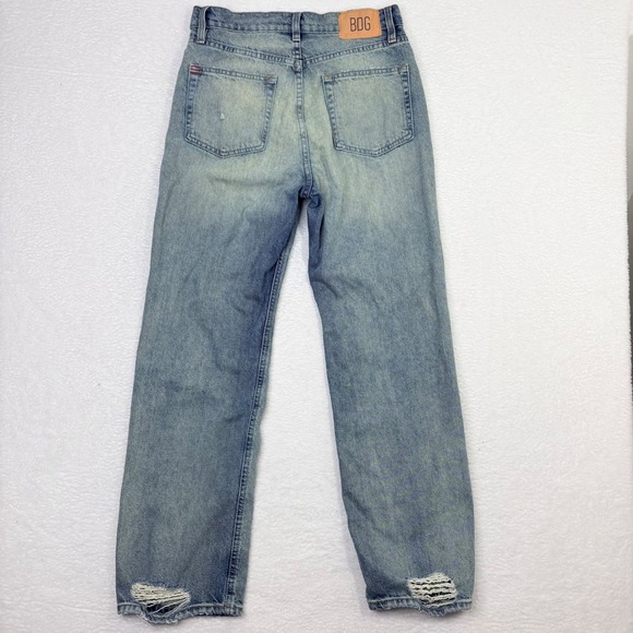 BDG Urban Outfitters Cowboy Jeans Womens 30 Light Wash Distressed Denim Holes - Picture 3 of 13